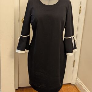 Elegant Black and White Women's Dress